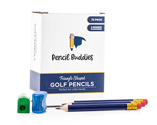 Short Triangle Pencils For Kids - Small Navy Blue