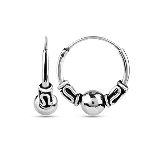 LeCalla Sterling Silver Jewelry Small Earrings for Teen Women Men