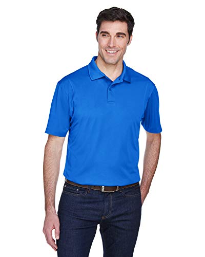 Harriton Men Micro Piqué Polo Size Large Color True Royal