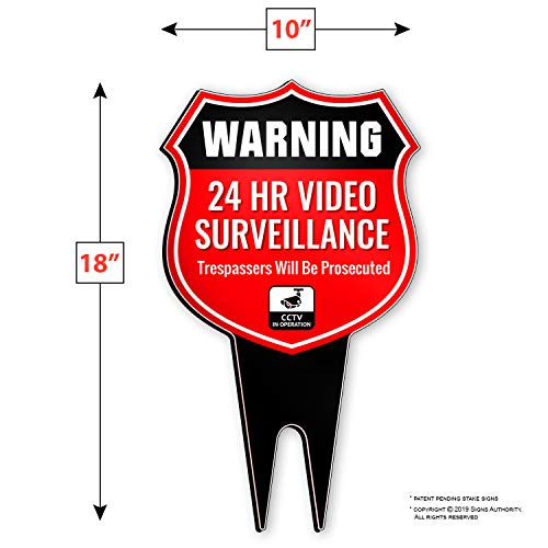 Signs Authority Reflective Video Surveillance Signs 10 X 18 Video Camera Sign