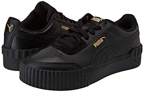 Puma Womens Low Top Trainers Sneaker Black Black 8.5 Pair of Shoes