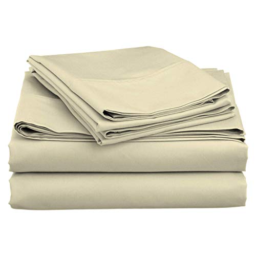A&r Boating Sheet Set 100% Egyptian Cotton 800 Thread 6 Inch Depth Ivory Solid