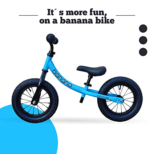 Banana GT Balance Bike Lightweight Toddler Bike Boys & Girls Ages 2 to 5 Blue