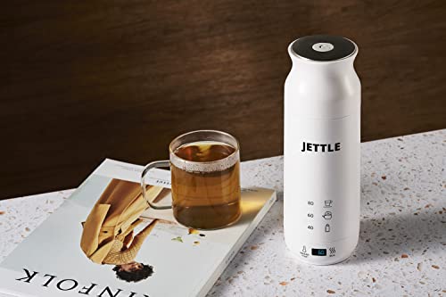 Jettle Electric Kettle Portable Water Heater 450ml Coffee, Hot Tea Kettle Camping White