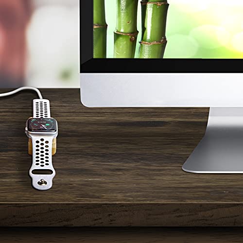 Prosumer's Choice Bamboo Charging Stand Dock Holder for Apple Watch Adapters