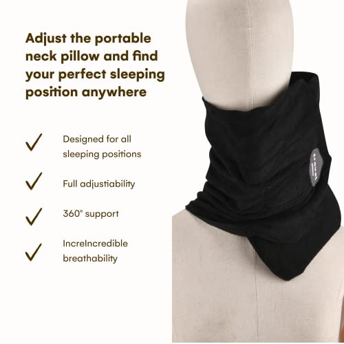 Pino Products Neck Travel Pillow Sleep for Traveling on Airplane Desk Pillow