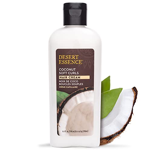 Desert Essence Soft Curls Hair Cream Coconut 64 Oz Vegan Glutenfree Nourishing