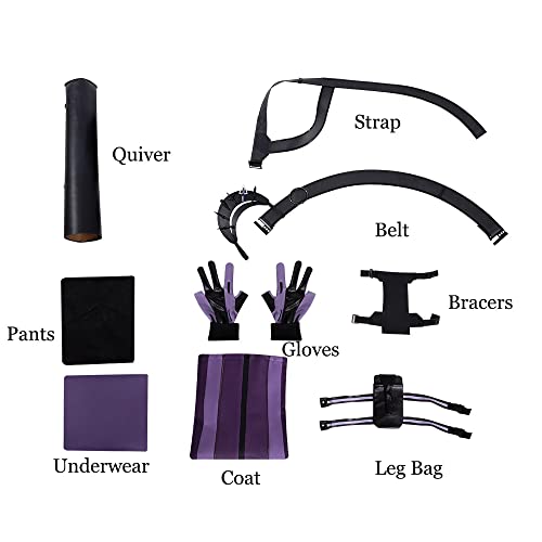 MZXDY Female Hawkeye Costume, Kate Bishop Cosplay Outfit Role Play Uniform for Halloweewn Party(M)