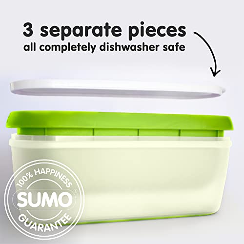 Sumo Ice Cream 1 Containers for Homemade Ice Cream 2.5 Quart Green