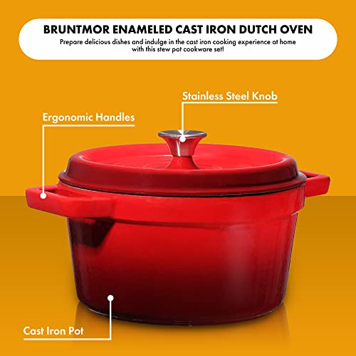 Bruntmor Set Of 4 Ceramic 9x5 Baking Dish Oven Safe Roasting
