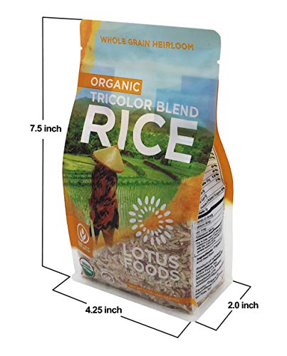 Lotus Foods Tricolor Blend Rice 0.94 Lb Pack of 6