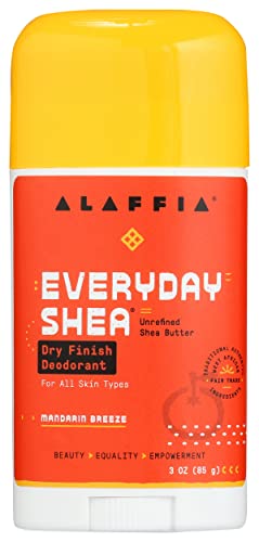 Alaffia Mandarin Breeze Dry Finish Deodorant, 3 OZ