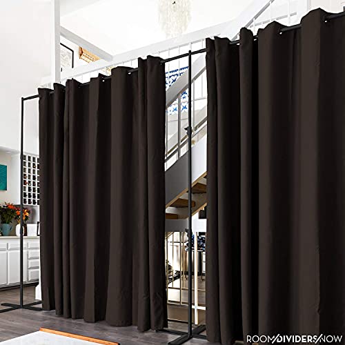 Room/Dividers/Now Premium Room Divider Curtain, 7ft Tall x 4ft Wide (Dark Chocolate)