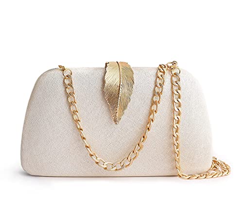 Before Ever Pearl White Clutch Purse Womens Evening Handbags Sparkly