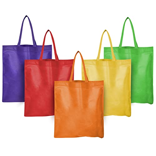 Upper Midland Products 50 Tote Bags Bulk Multi colored