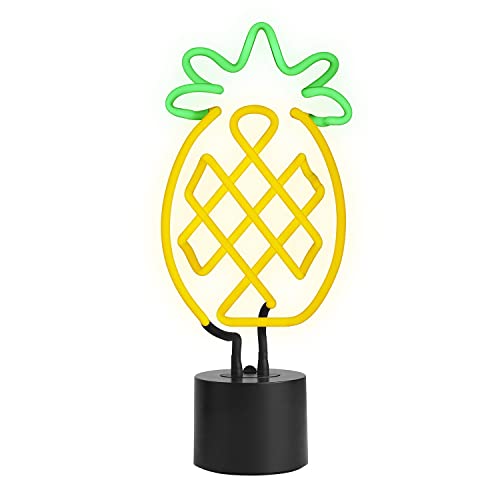 Amped Co Neon Desk Light 6x17 Led Sign Decor Accessories Decoration Pineapple