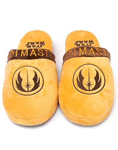 STAR WARS Slippers Mens Yoda Jedi OR R2D2 Slip On House Shoes Loafers 7-8 UK