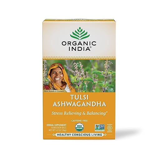 Organic India Calming Tulsi Herbal Tea 18 Infusion Bags