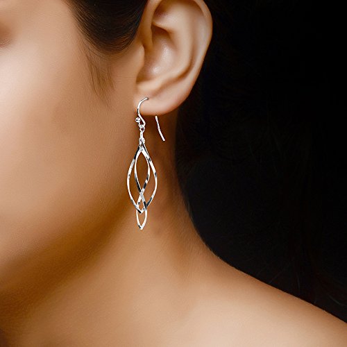 LeCalla Sterling Silver Jewelry Classic Earring for Women