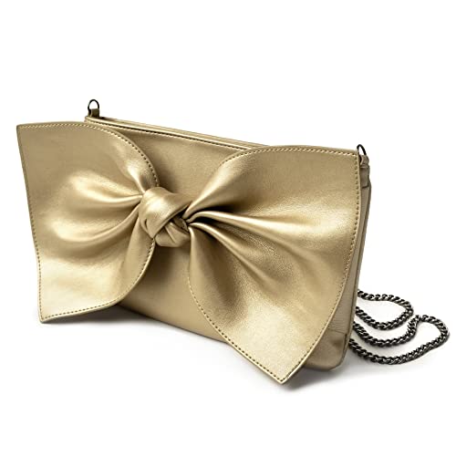 Before & Ever Oversized Wristlet Clutch Purses - Womens Evening Purse - Little Gold Crossbody Bags for Women - Women's Crossbody Handbags