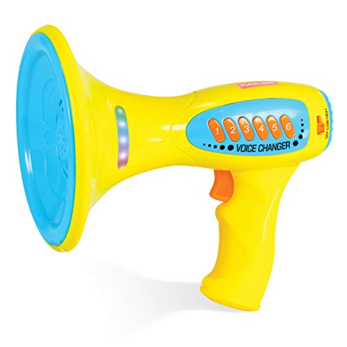 Kidzlane Voice Changer Microphone for Kids | Megaphone Function, LED Lights, and 5 Different Sound Effects | Ideal Cool Christmas Gift Toy for Kids Girls Boys Teens Age 5+