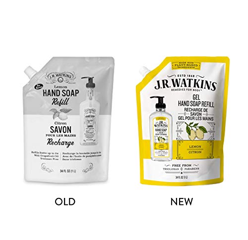 J.R. Watkins Liquid Hand Soap Lemon Refill, 34 Fl Oz