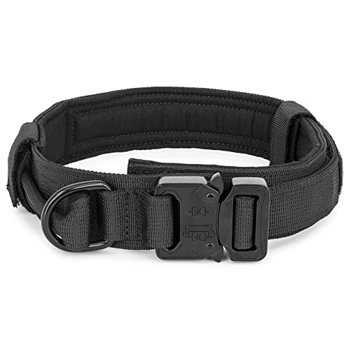 WOLF TACTICAL Dog Collar for Large Dogs Military Heavy Duty Dog Collars