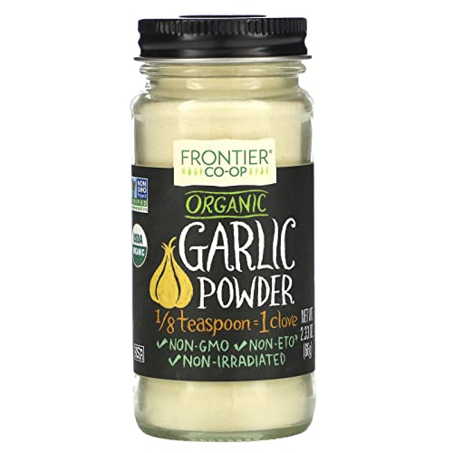 Frontier Garlic Powder Organic Bottle, 2.33 Ounce