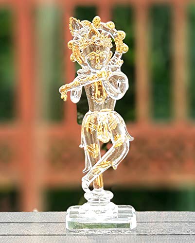 Esplanade Krishna Kishan Murti Idol Statue Sculpture Glass