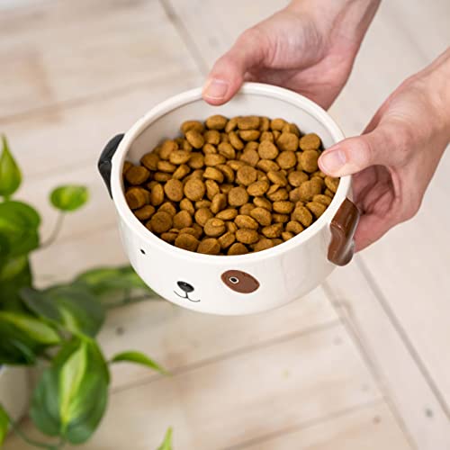 Kurrajong Farmhouse Gorgeous Medium Size Ceramic Dog Food Bowl Ceramic Dog Bowl