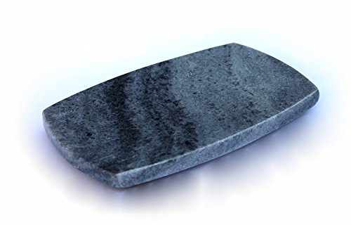 KLEO Natural Stone Soap Dish or Bath Accessories for Bath Tub or Wash Basin (Black with Natural Lines)