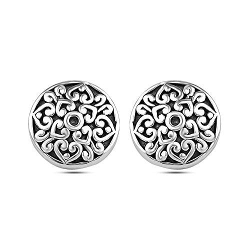 LeCalla Sterling Silver Jewelry Light Weight Earrings for Women