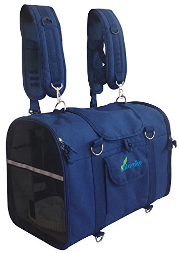 Natuvalle 6-in-1 Pet Carrier Backpack, Extra Small, Blue