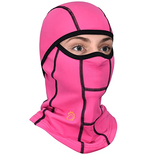 GearTOP Balaclava Women Pink Ski Mask, Pink Balaclava, Full Face Mask for Winter Balaclava Face Mask, Balaclava Ski Mask for Women, Neck Gaiter, Helmet Liner for Motorcycle, Ski Mask for Women