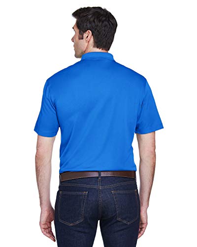 Harriton Men Micro Piqué Polo Size Large Color True Royal