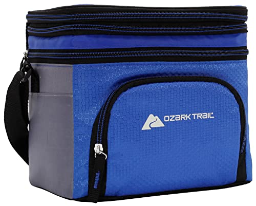Ozark Trail Small 6 Can Cooler Lunch Bag Insulated Hot/Cold Beach Blue