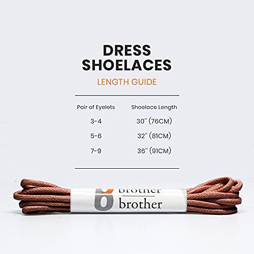 Bb Brother Brother Dress Shoe Laces 7 Pairs Round Waxed Strings 30 Inches
