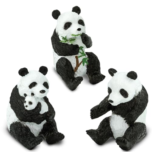 Safari Ltd. Panda TOOB - Set of 9 Hand-Painted Mini Figurines - Educational Toy Figures for Boys, Girls & Kids Ages 3+