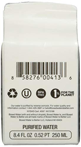 Boxed Water Unflavored, 8.4 Fl Oz