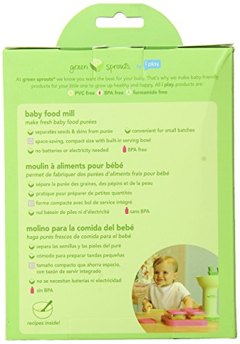  green sprouts Fresh Baby Food Mill - Easily Purees Food for Baby,  Separates Seeds & Skins, Compact Size, No Batteries or Electricity Needed,  Dishwasher Safe : Baby