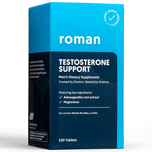 Roman Testosterone Support Men Daily Nutritional Supplement Ashwagandha  120 Tablets