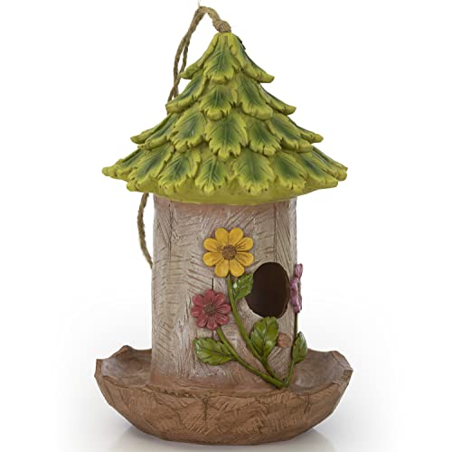 VP Home Feathered Feeder Decorative Hand-Painted Birdhouse