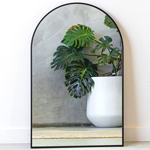 Black Arch Wall Mirror 33 X 21 Inches Black Arch Mirror Bathroom Decorative