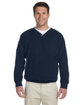 Harriton Adult Microfiber Wind Shirt Small Navy White