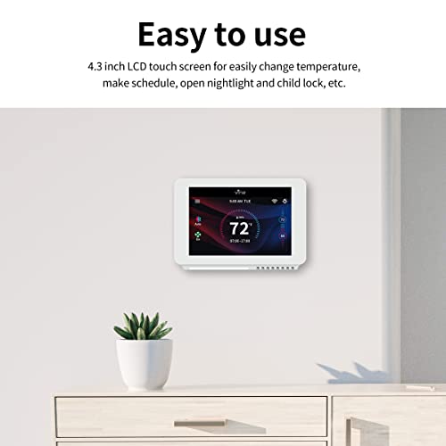 Vine Wifi Smart Thermostat 7 Day Programmable Compatible Alexa Google Assistant