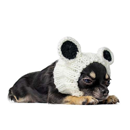 Zoo Snoods Panda Dog Costume No Flap Ear Wrap Hood for Pets