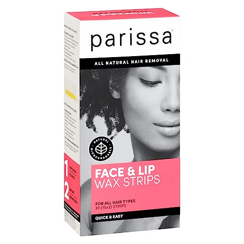 PARISSA Face & Lip Wax Strips 20 Count, 20 CT