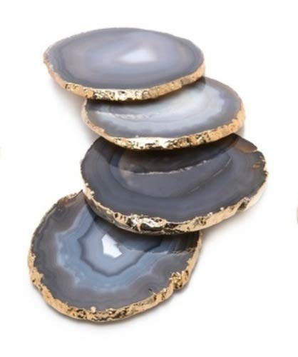 Esplanade Natural Agate Coasters Bar Beer Coffee Tableware Natural Grey