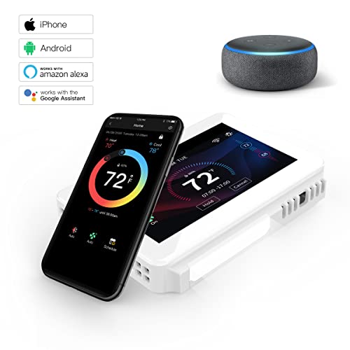 Vine Wifi Smart Thermostat 7 Day Programmable Compatible Alexa Google Assistant