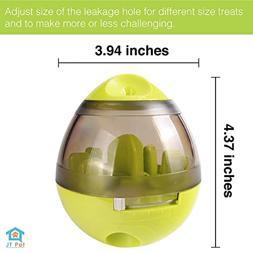 JT PET Treat Dispensing Balls | Interactive Food Dispensing Toy | Perfect Toy to Slowly Feed Your Pet | Pack of 2